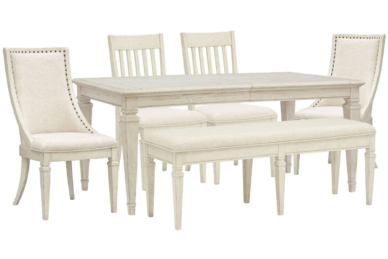 Newport - 6 Piece Extendable Rectangular Dining Table Set