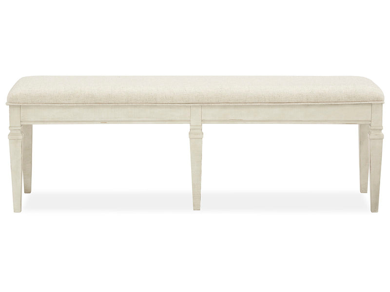 Newport - Bench With Upholstered Seat - Alabaster
