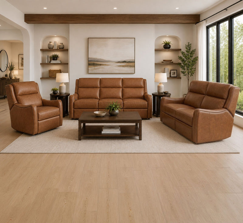 Channing - Power Zero Gravity Sofa P3 - Renaissance Cinnamon