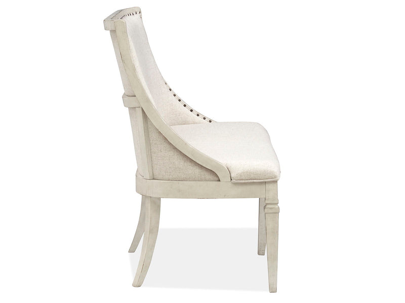 Newport - Bench With Upholstered Seat & Back - Alabaster