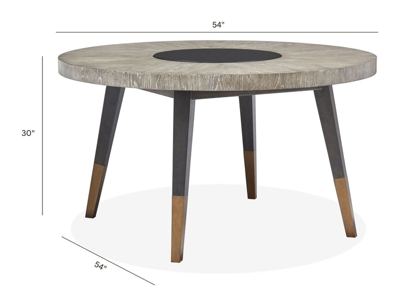 Ryker - Round Dining Table - Homestead Brown