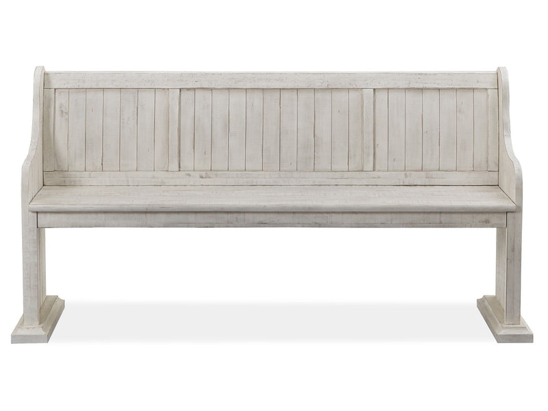 Bronwyn - Bench With Back - Alabaster