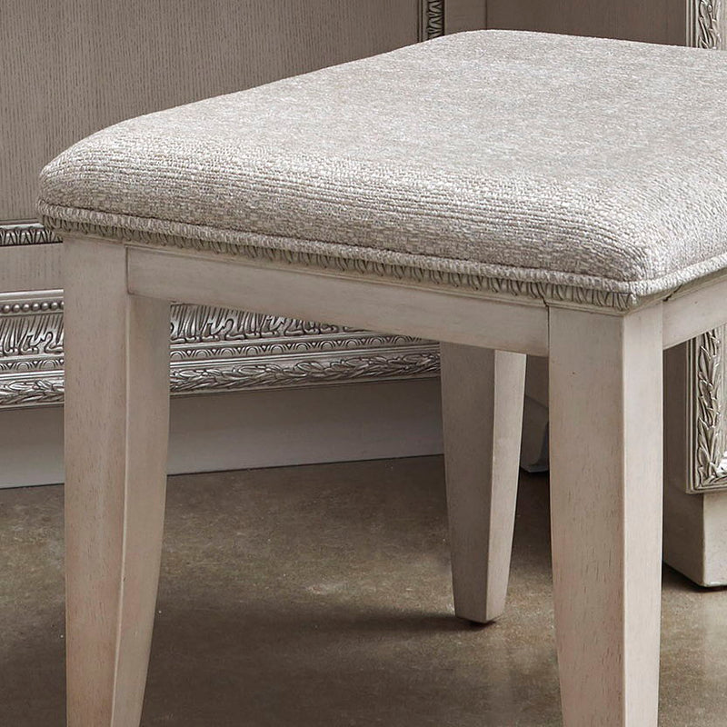 Camila - Vanity Stool - Creamy White