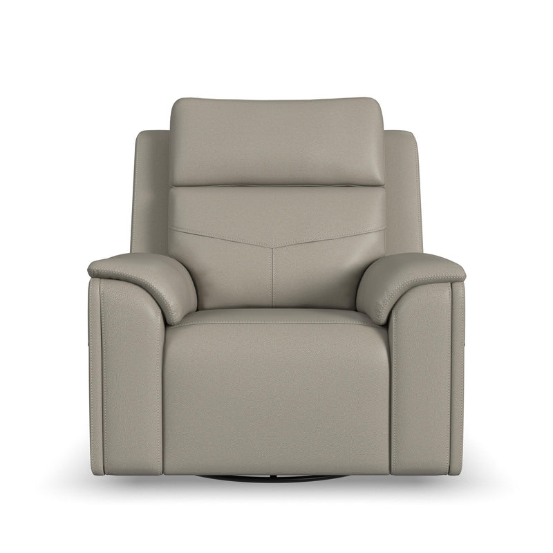 Vernon - Power Swivel Gliding Recliner With Power Headrest, Lumbar, Heat & Massage
