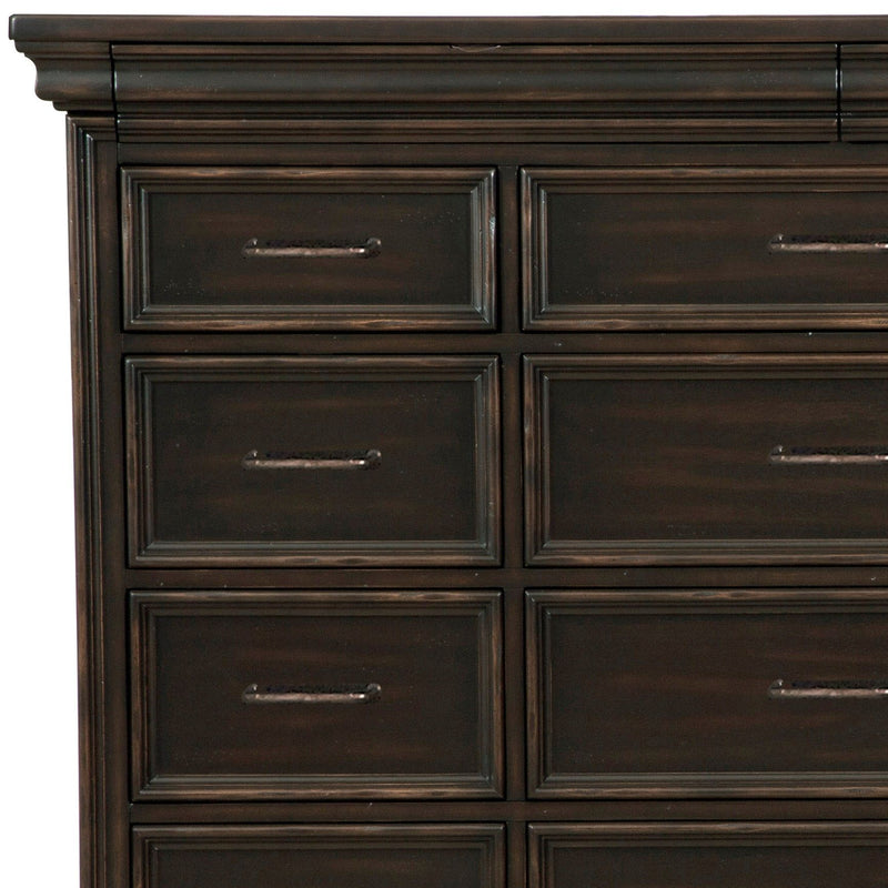 Caldwell - 17 Drawer Master Chest - Smoked Molasses