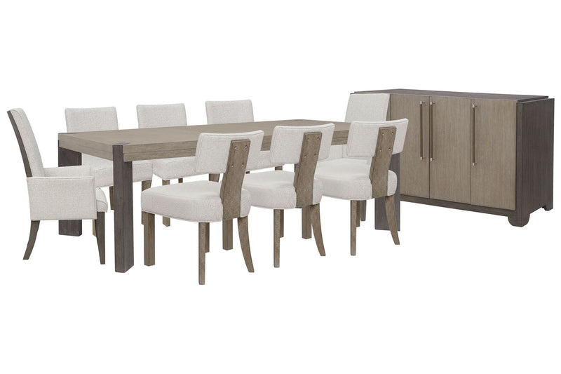 Anderson Park - Leg Dining Table Set With Klismos Chairs