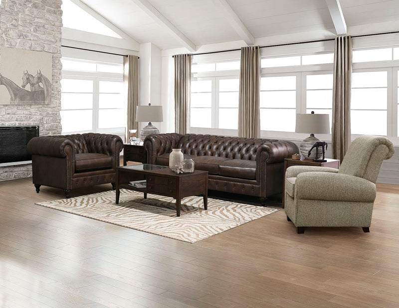 Rondell - 2R00LR/NR - Stationary Sofa With Nails