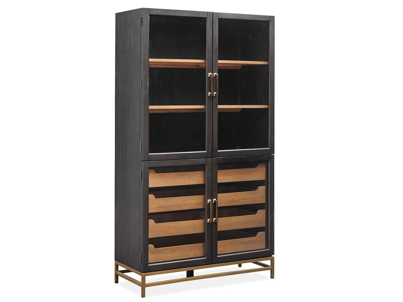 Lindon - Two Tone Dining Cabinet - Dark Brown