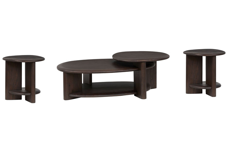 Upton - Shaped Cocktail Table Set