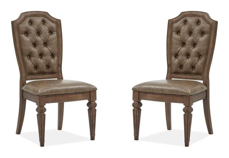 Durango - Wood Dining Side Chair With Upholstered Seat and Back (Set of 2) - Willadeene Brown