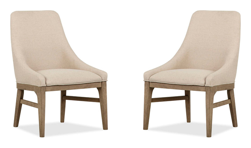 Tristan - Upholstered Arm Chair (Set of 2) - Swiss Coffee