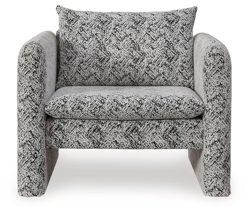 Kenbell - Accent Chair - Black / White