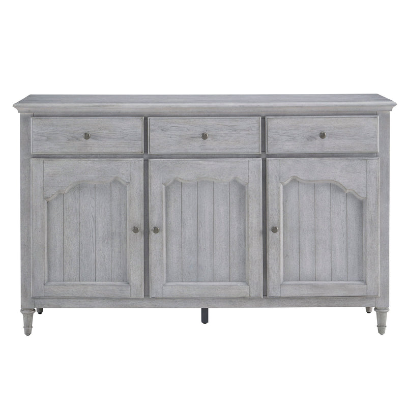 Pulaski Accents - 3-Door Credenza With Storage Drawers - Light Gray