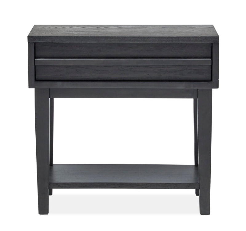 Lindon - Dark Open Nightstand - Coffee Bean