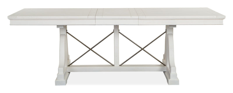 Heron Cove - Trestle Dining Table - Chalk White