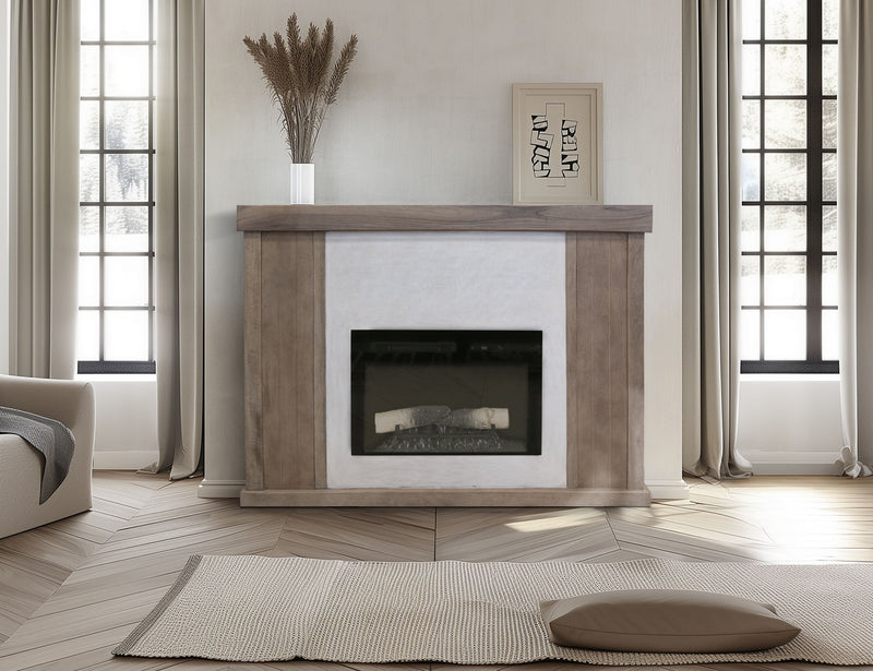 Parota - Electric Fireplace - Dark Brown