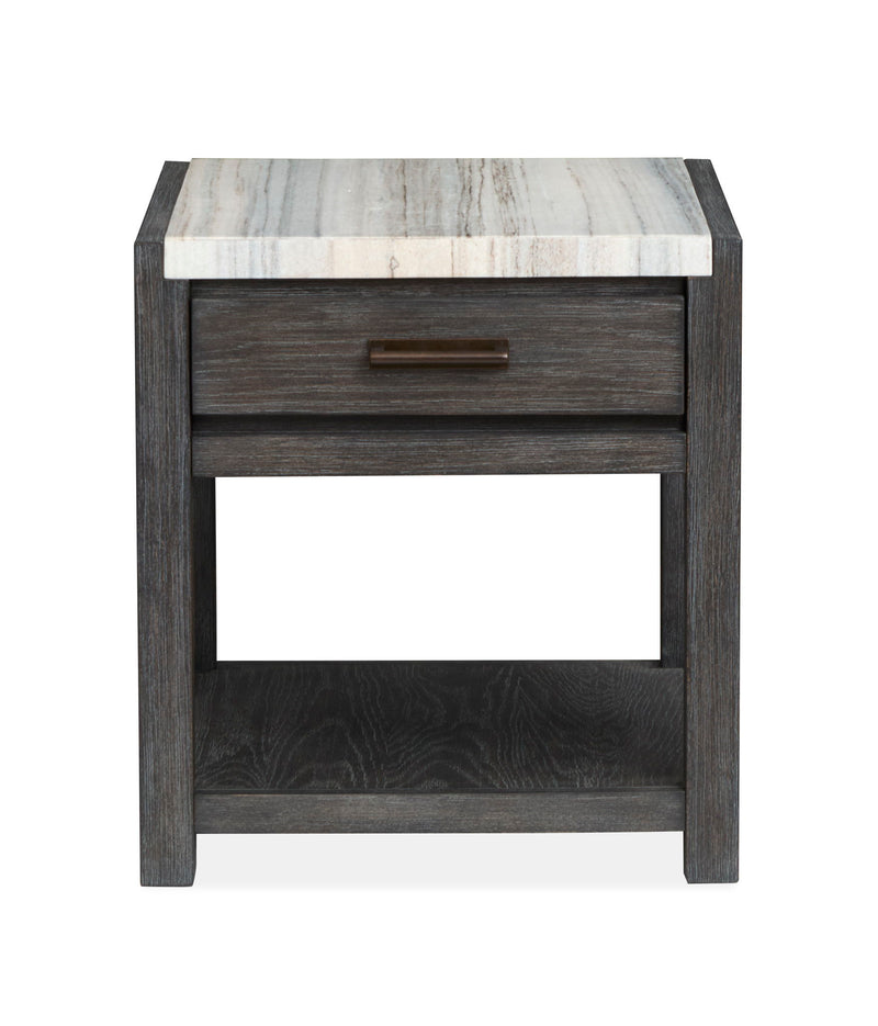 Plum Creek - Rectangular End Table - Ravenwood Black