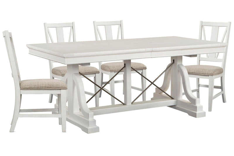 Heron Cove - Extendable Trestle Dining Table Set