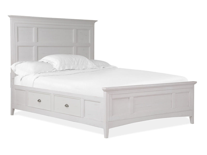 Heron Cove - Complete Panel Bed With Storage Rails