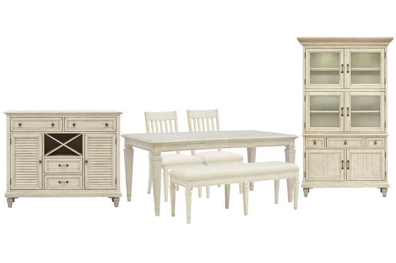 Newport - 6 Piece Extendable Rectangular Dining Table Set