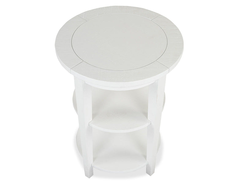 Heron Cove - Round Accent End Table - Chalk White