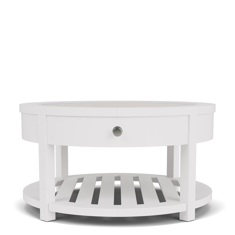 Rosalie - Round Cocktail Table - White