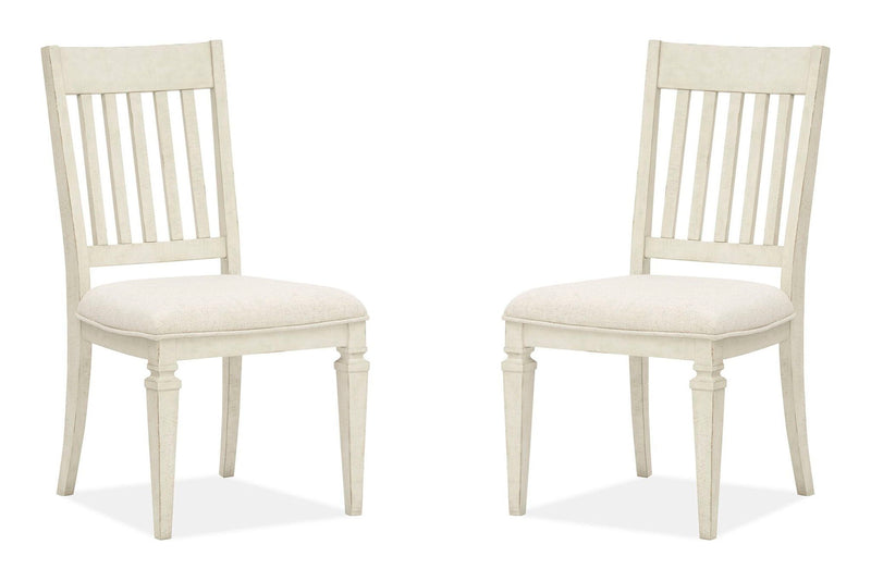 Newport - Dining Side Chair With Upholstered Seat (Set of 2) - Alabaster