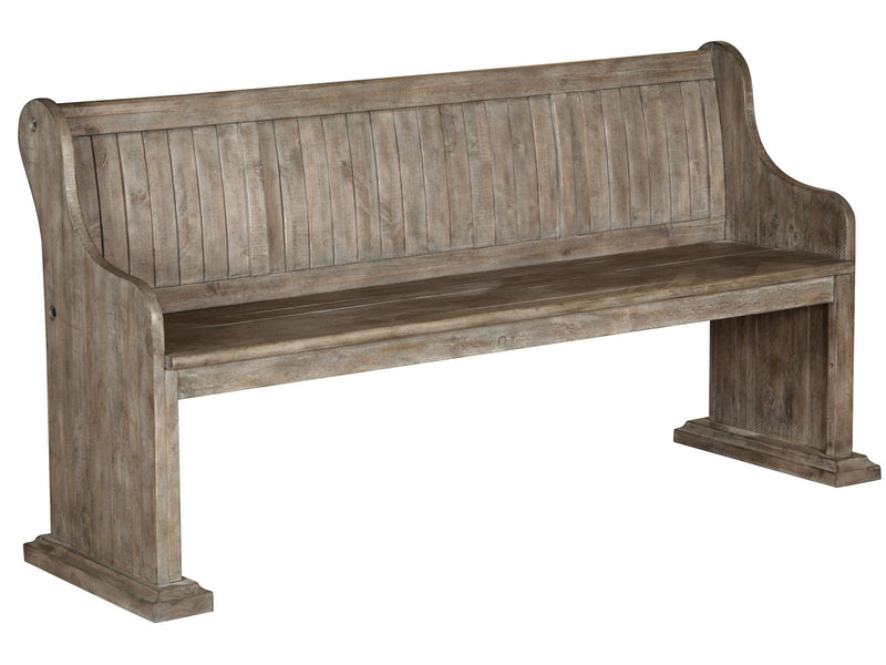 Tinley Park - Bench With Back - Dove Tail Gray