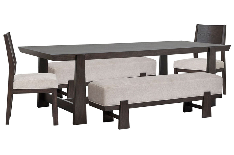 Tauren - Trestle Dining Table Set