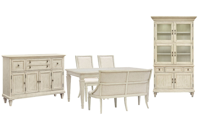 Newport - 6 Piece Extendable Rectangular Dining Table Set
