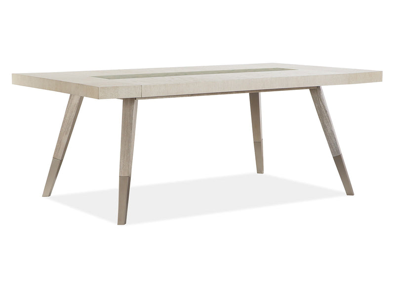 Lenox - Rectangular Dining Table - Warm Silver