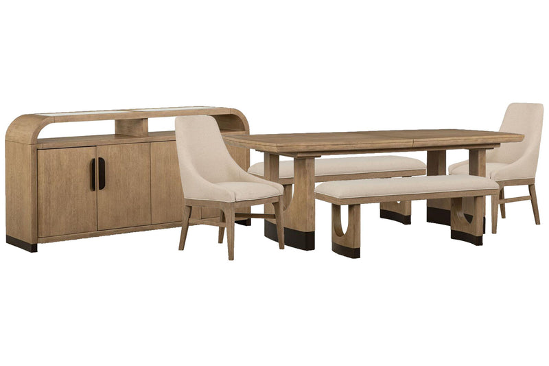 Tristan - Extendable Trestle Dining Table Set