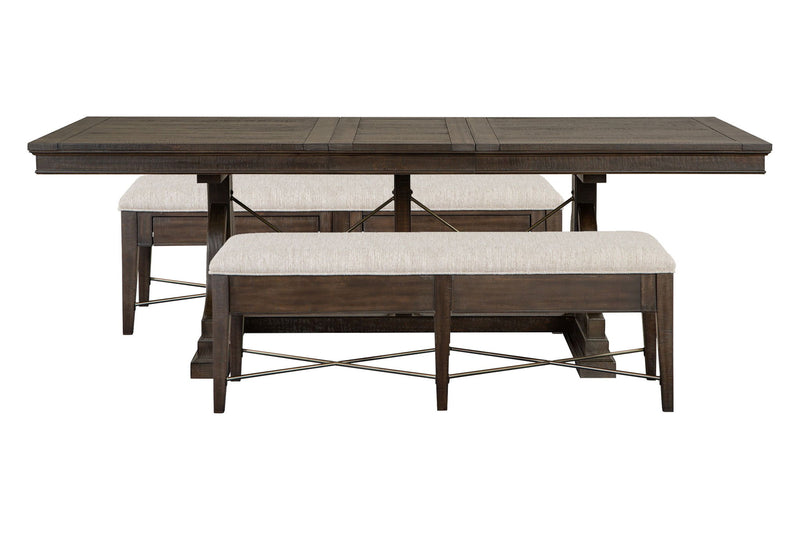 Westley Falls - Extendable Trestle Dining Table Set