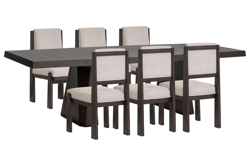 Tauren - 7 Piece Extendable Double Pedestal Dining Table Set