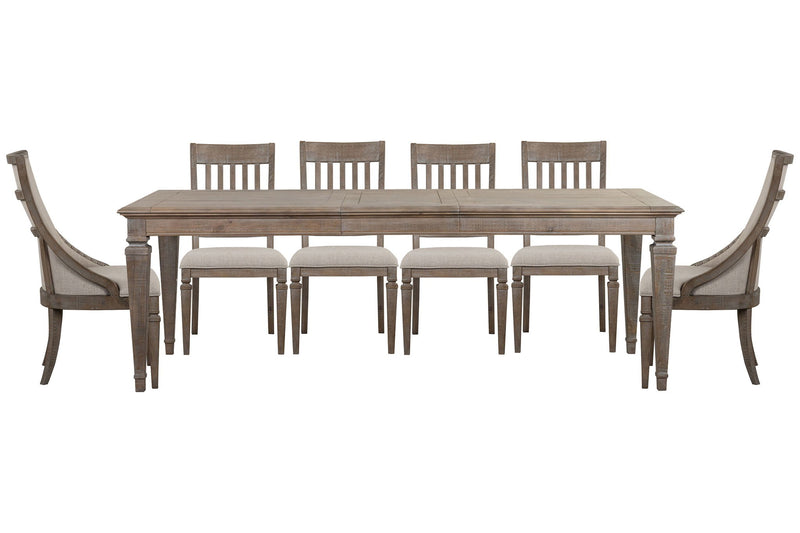 Lancaster - 7 Piece Extendable Rectangular Dining Table Set