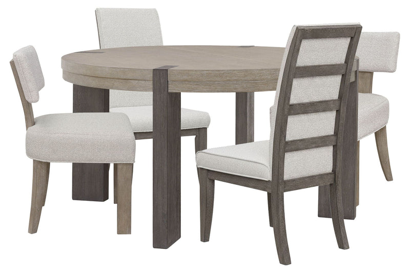 Anderson Park - Round Dining Table Set With Kilsmos Chairs