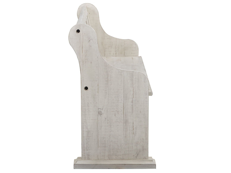 Bronwyn - Bench With Back - Alabaster