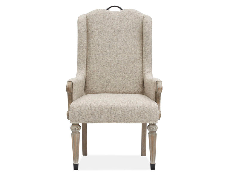 Marisol - Upholstered Host Arm Chair (Set of 2) - Fawn