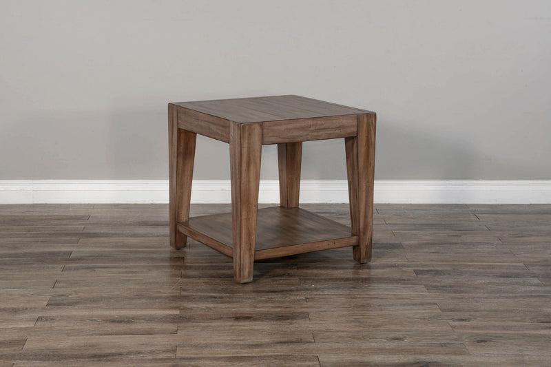 Doe Valley - Mahogany Wood Coffee Table With Casters