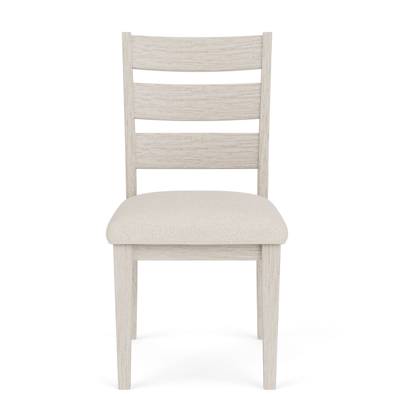 Glenndale - Wood Back Upholstered Side Chair (Set of 2) - Aged White