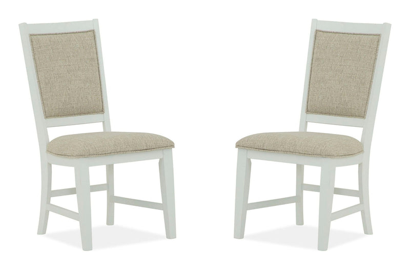Heron Cove - Step Up Side Chair With Upholstered Seat & Back (Set of 2) - Chalk White