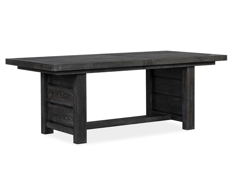 Plum Creek - 9 Piece Extendable Trestle Dining Table Set