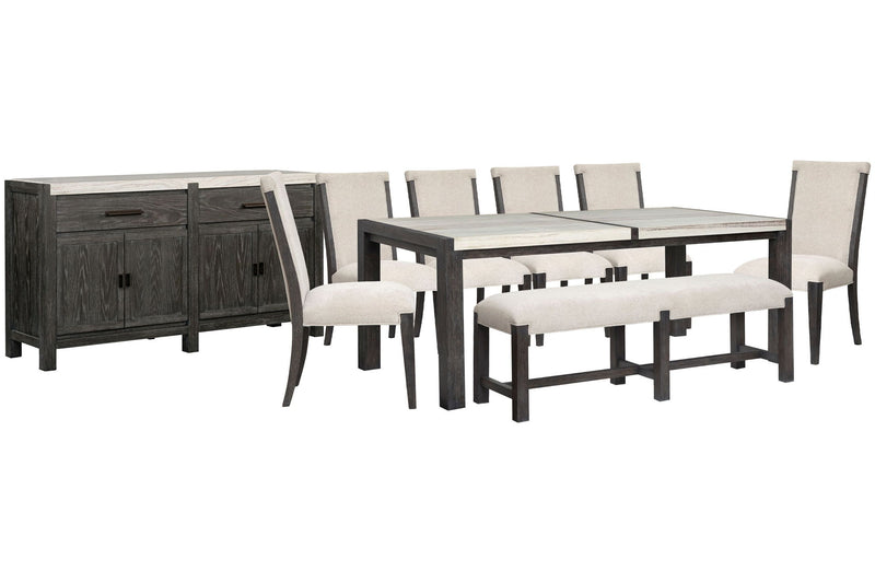 Plum Creek - 9 Piece Rectangular Dining Table Set