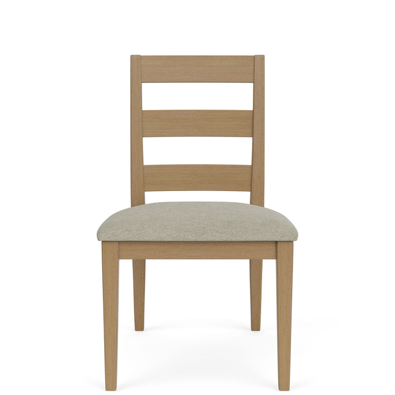 Davie - Side Chair With Upholstered Seat (Set of 2) - Light Brown