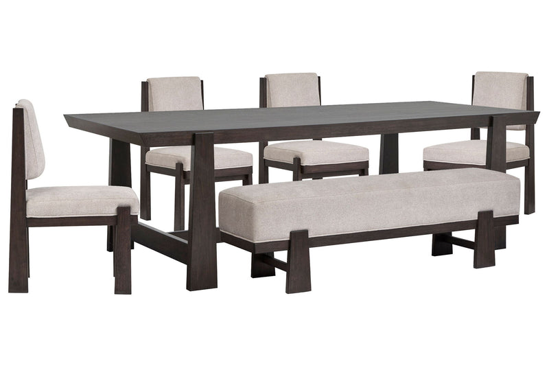 Tauren - Trestle Dining Table Set