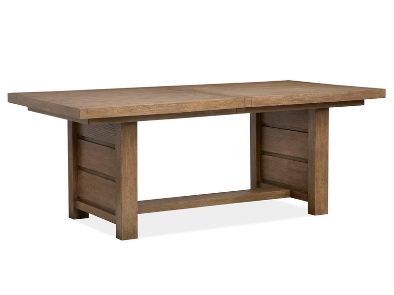 Plum Creek - 8 Piece Extendable Trestle Dining Table Set