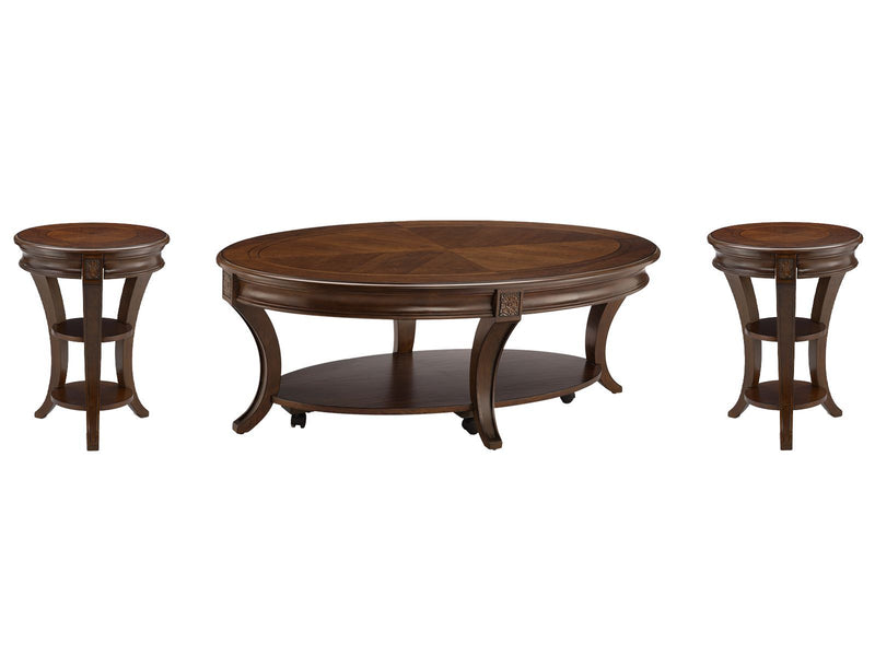 Winslet - Round Caster Cocktail Table Set