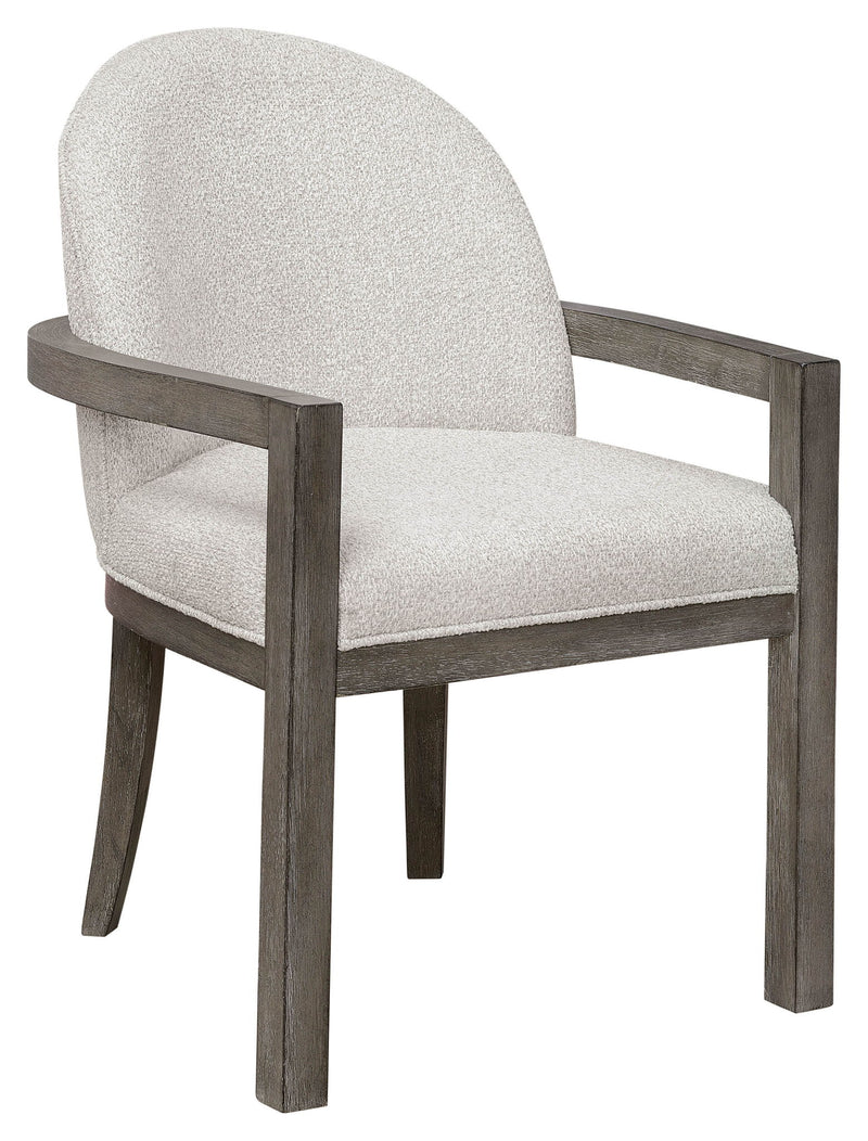 Anderson Park - Upholstered Host Chair - Moose Trail / Frontier Brown