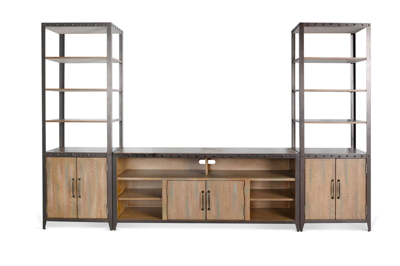 San Diego - Entertainment Wall - Antique Brown