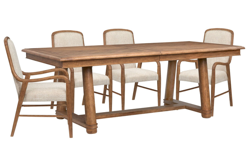 Woodward - Trestle Extendable Dining Table Set